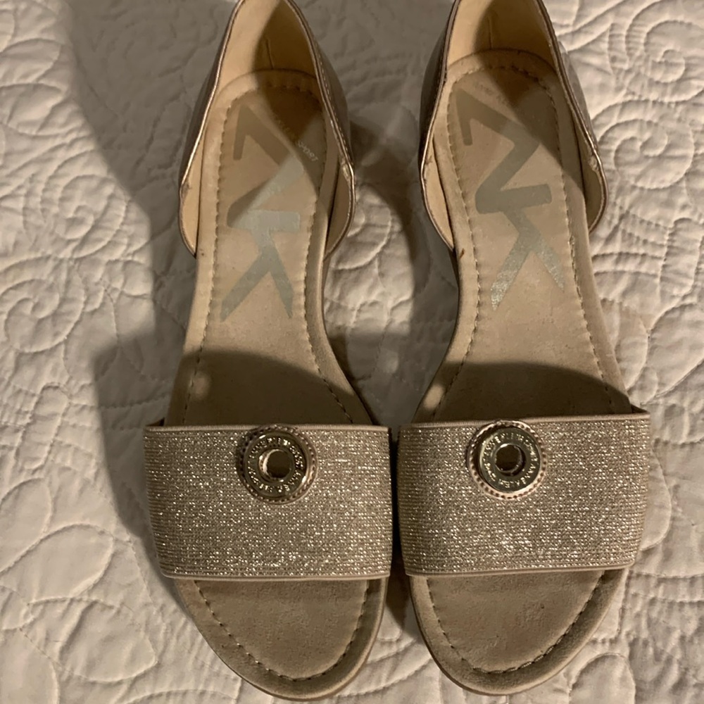 Anne Klein Sport gold sandals size 8.5